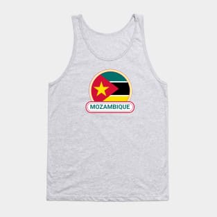 Mozambique Country Badge - Mozambique Flag Tank Top